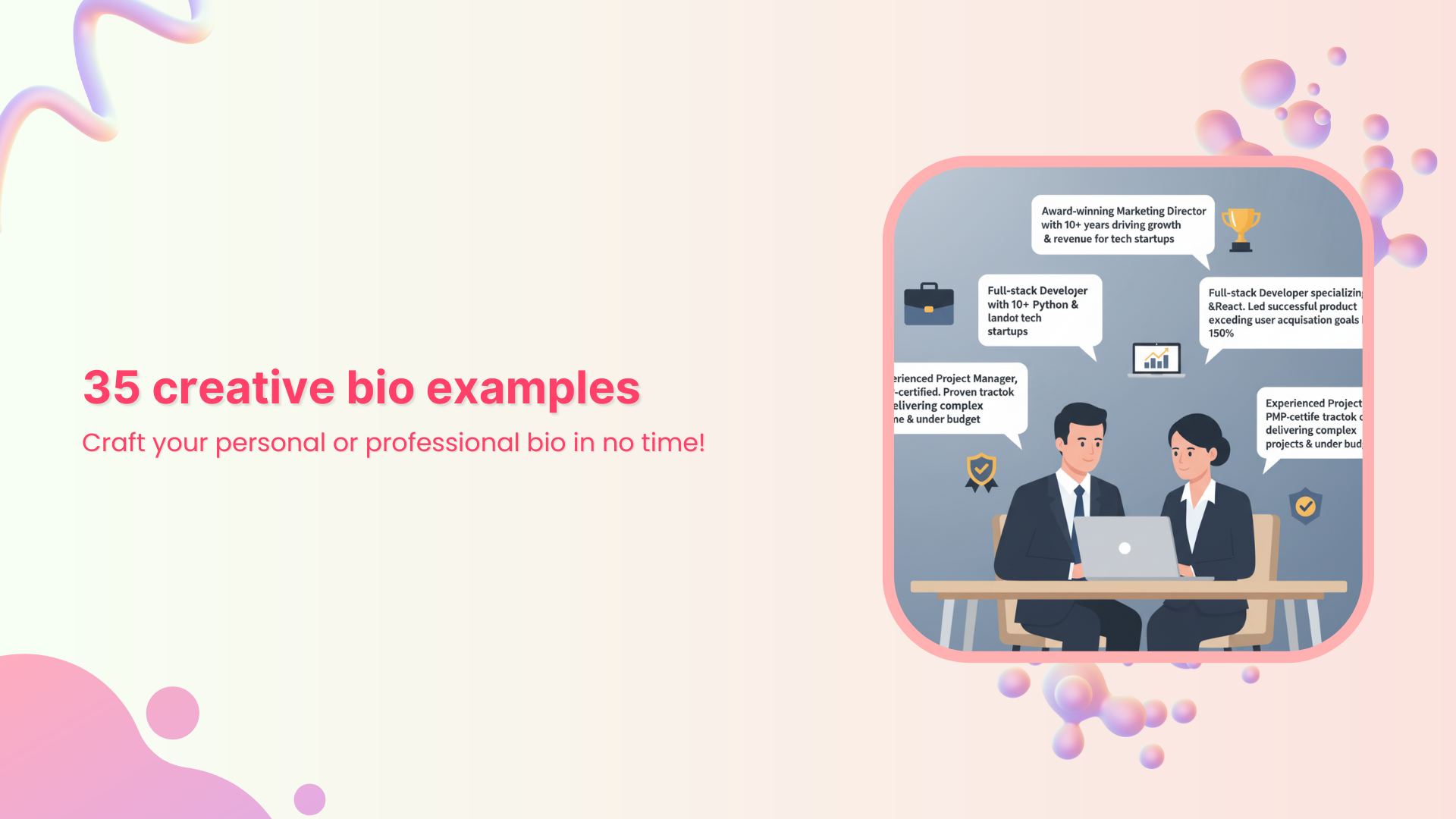 35 creative bio examples: Craft your personal or professional bio in no time!